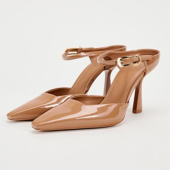 ZARA Faux Patent Leather Heels NWT LAST ONE!!! - Picture 14 of 16